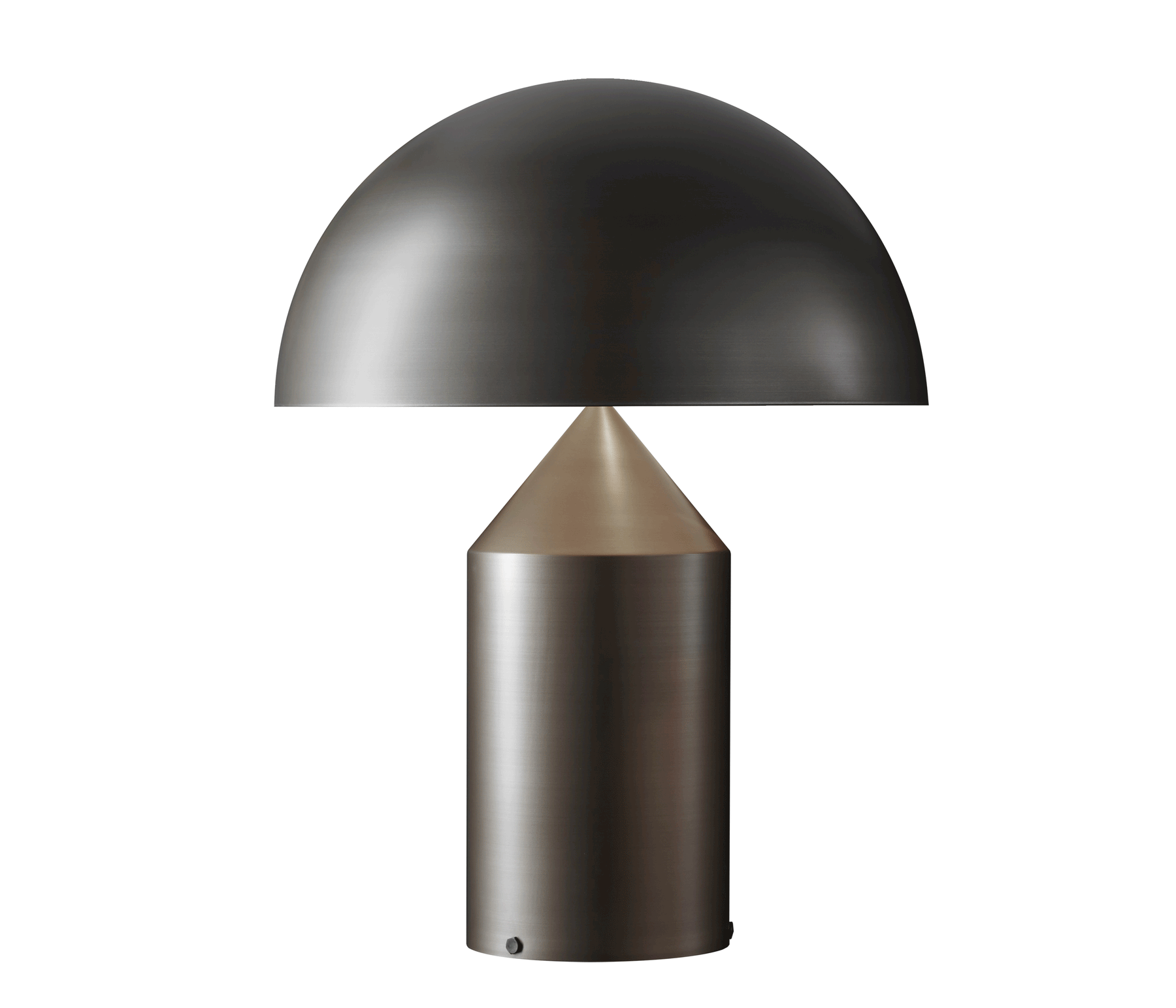 Oluce Atollo Metall Tischleuchte 70 cm bronze