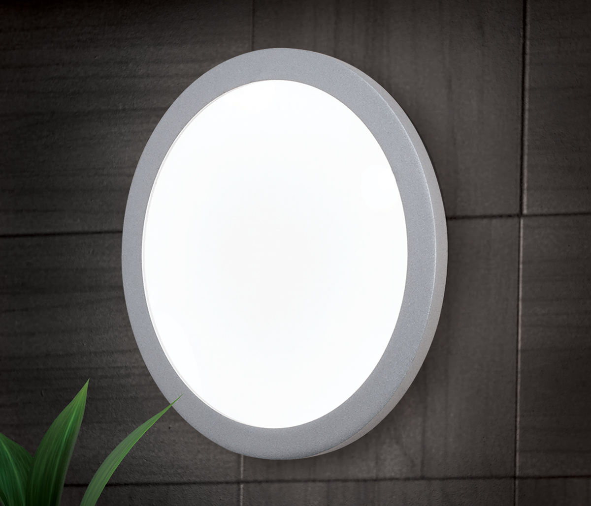 Orion Greg Deckenleuchte Titan/Silber matt Ø 25 cm LED