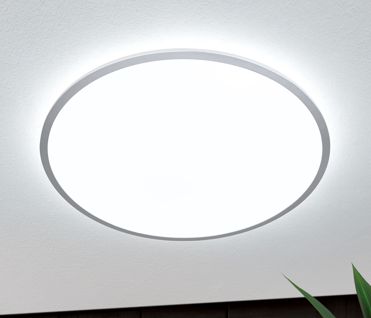 Orion Greg Deckenleuchte Titan/Silber matt Ø 75 cm LED