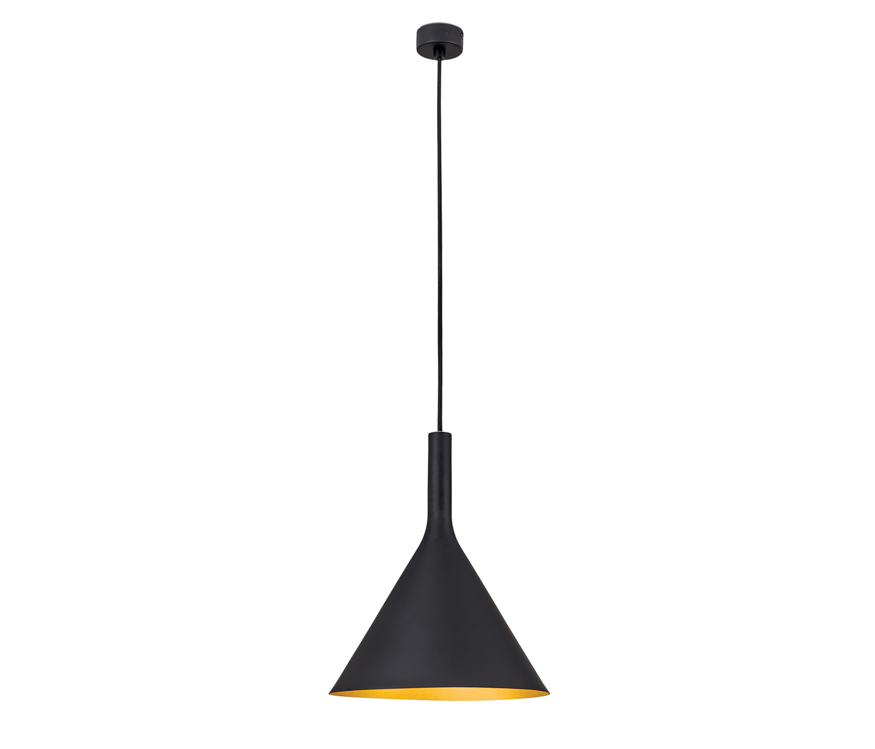 Orion Gunda Pendelleuchte schwarz/ gold
