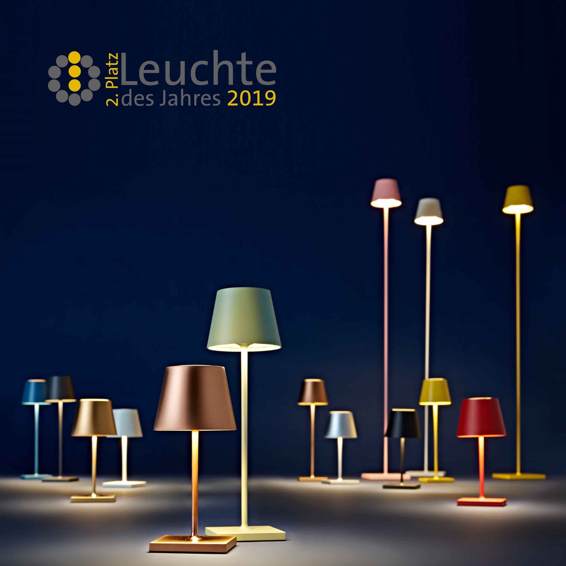 Sigor Nuindie Akku-Tischleuchte LED blau
