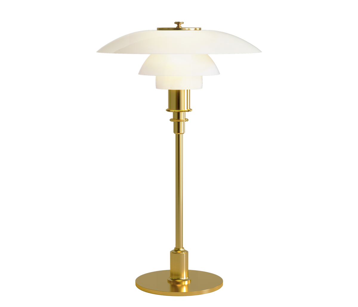 Louis Poulsen PH 3/2 Tischleuchte messing