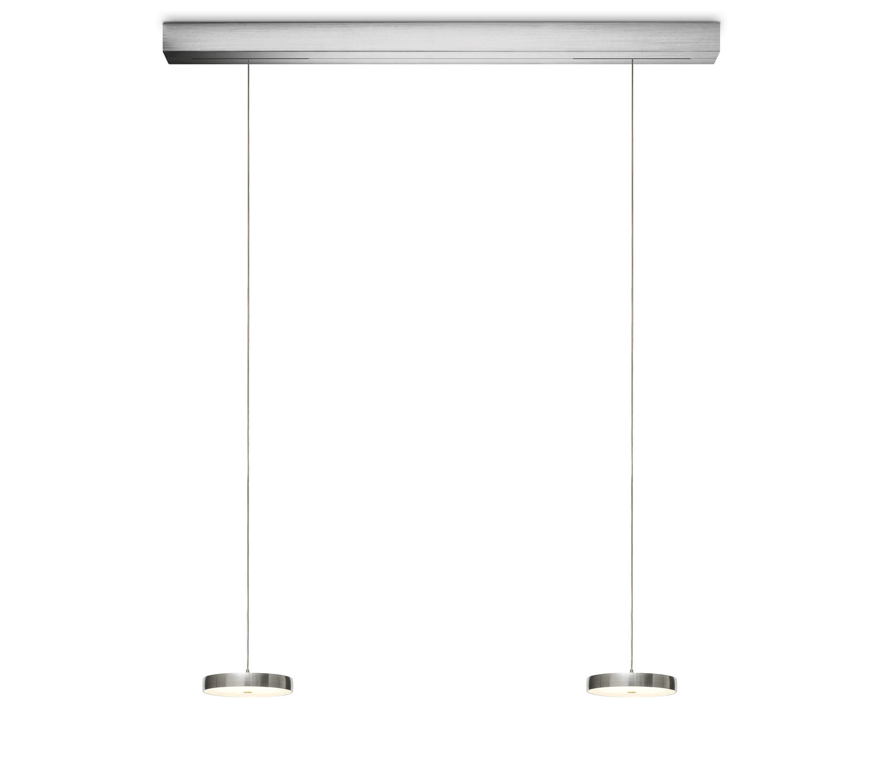 Oligo Decent Pendellampe 2-flammig aluminium LED
