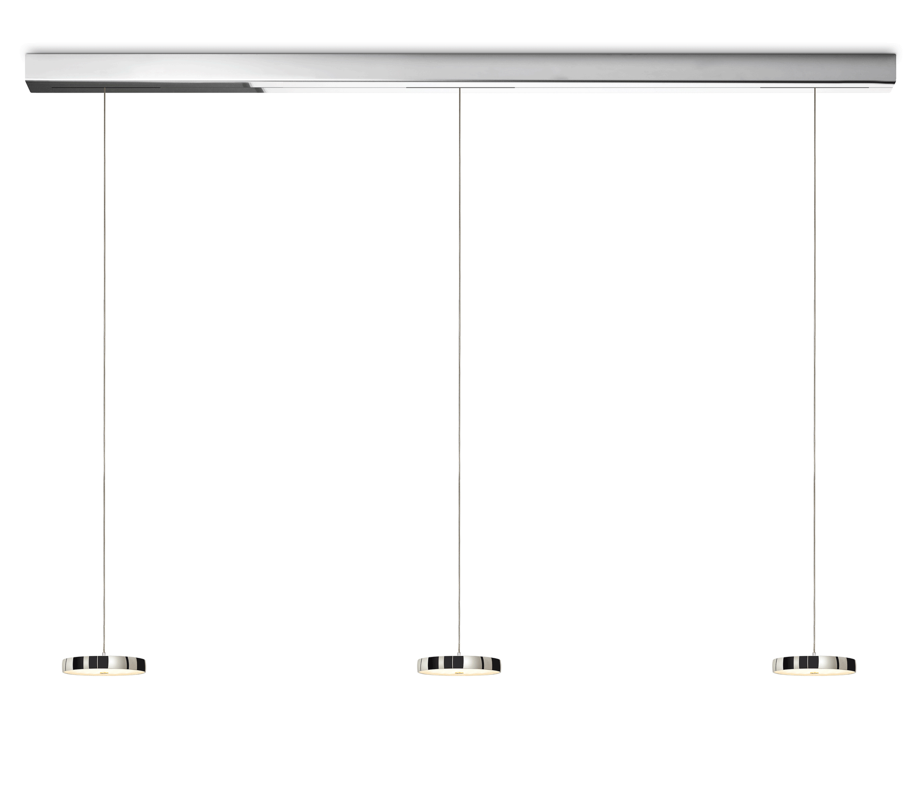 Oligo Decant Pendelleuchte 3-flammig chrom LED