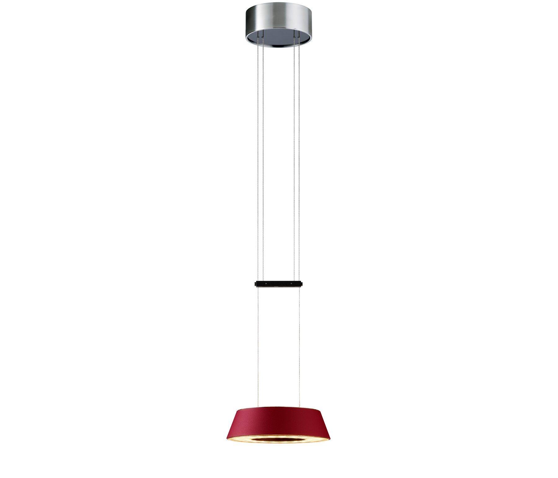 Oligo Glance Pendelleuchte LED 1-flammig rot matt