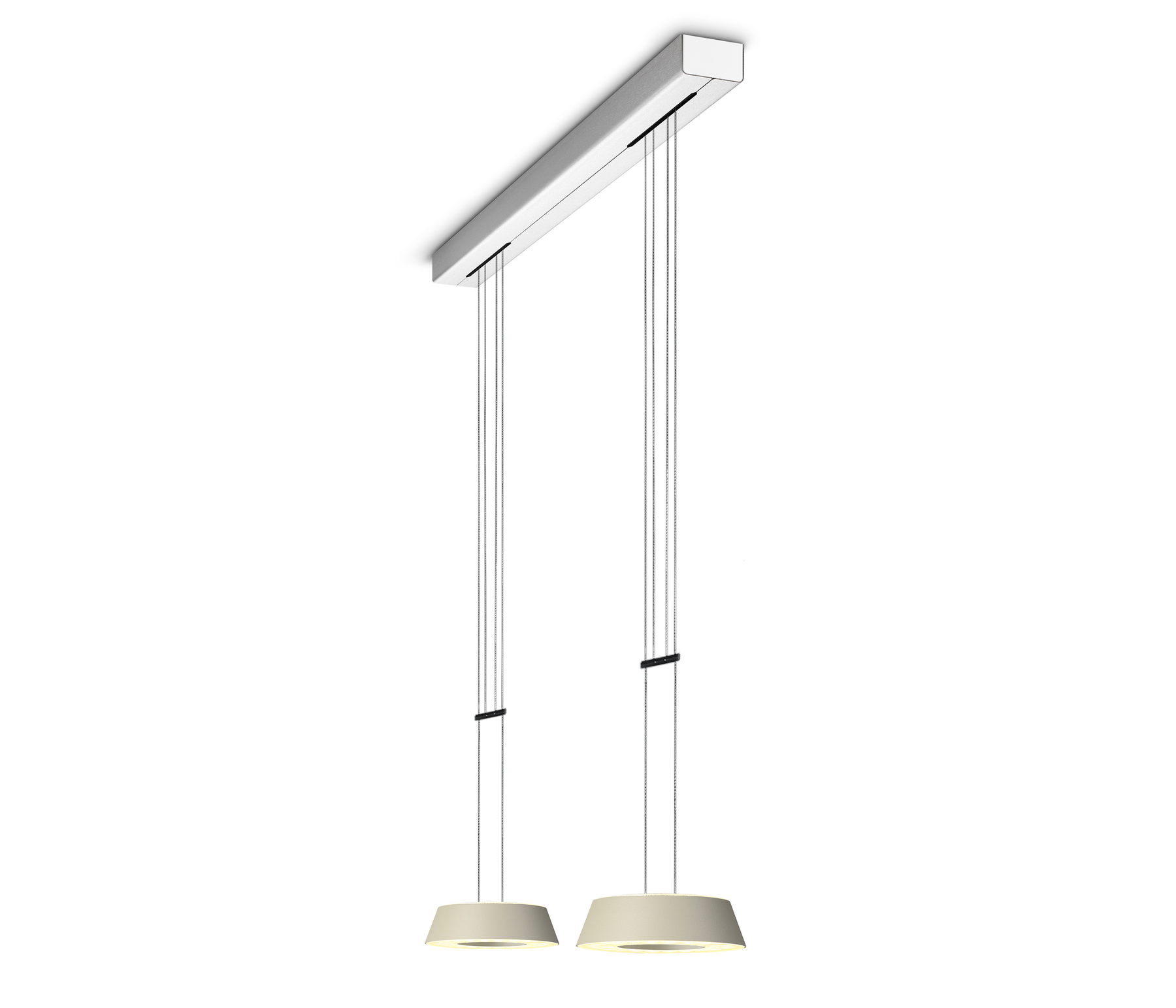 Oligo Glance Pendelleuchte LED 2-flammig cashmere