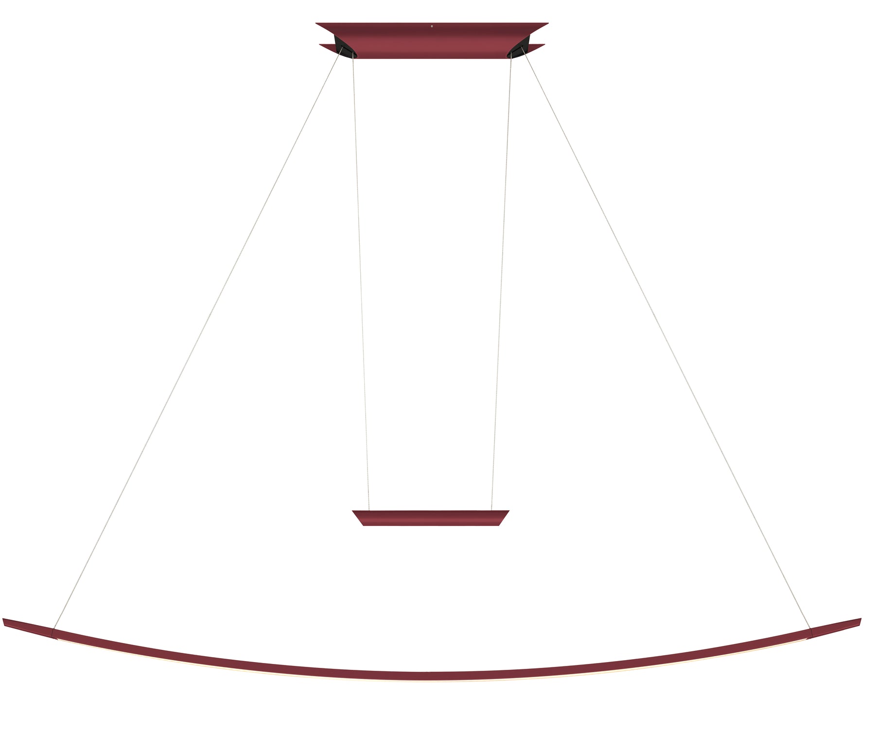 Oligo Lisgo Sky Pendelleuchte rot matt LED