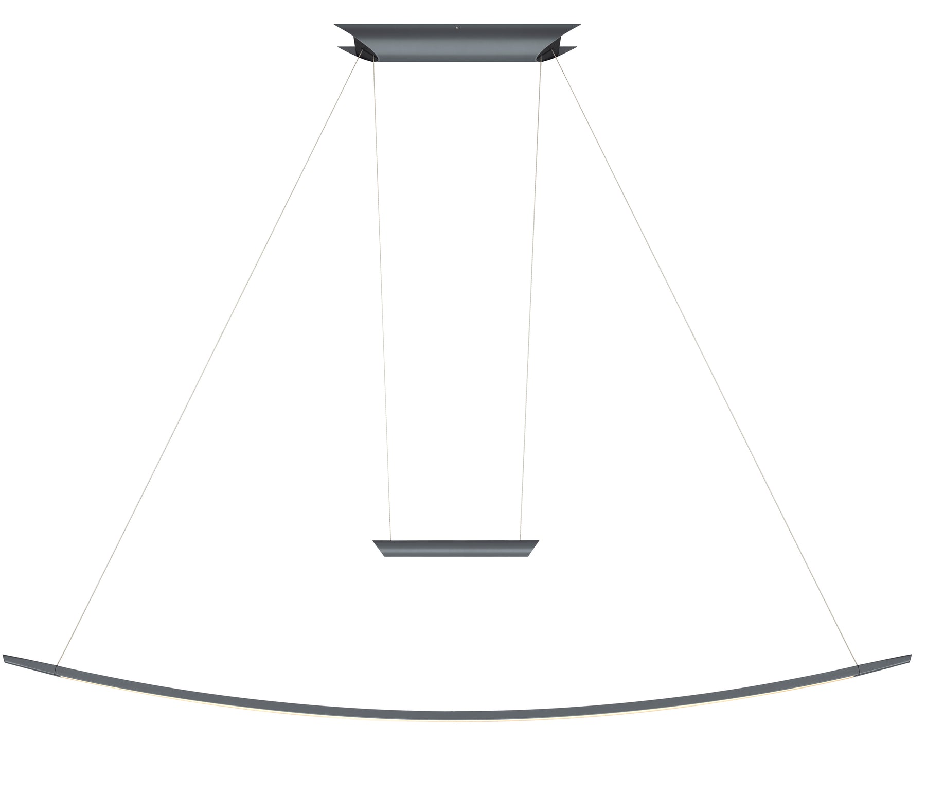 Oligo Lisgo Sky Pendelleuchte grau matt LED