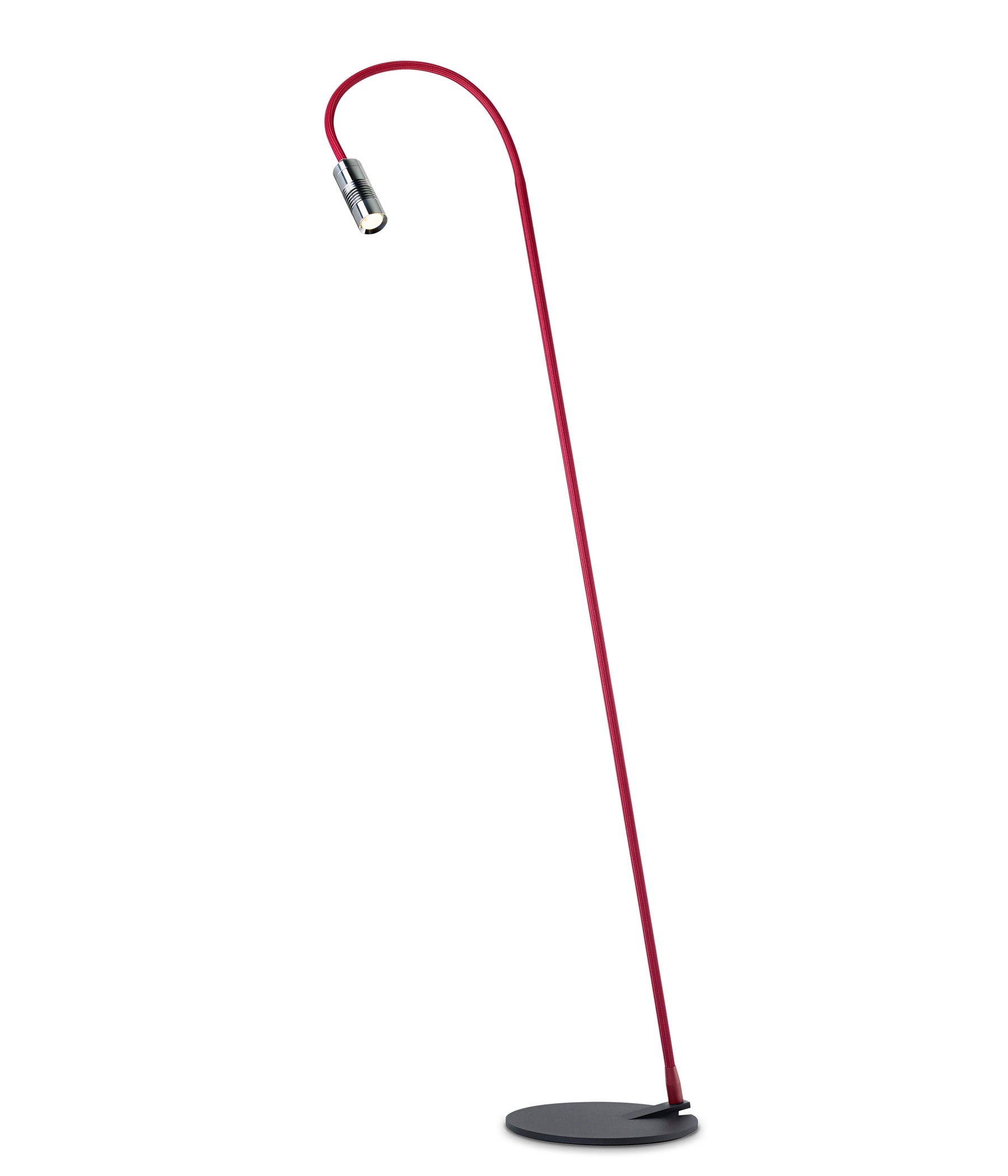 Oligo A little Bit Stehleuchte chrom rot matt LED