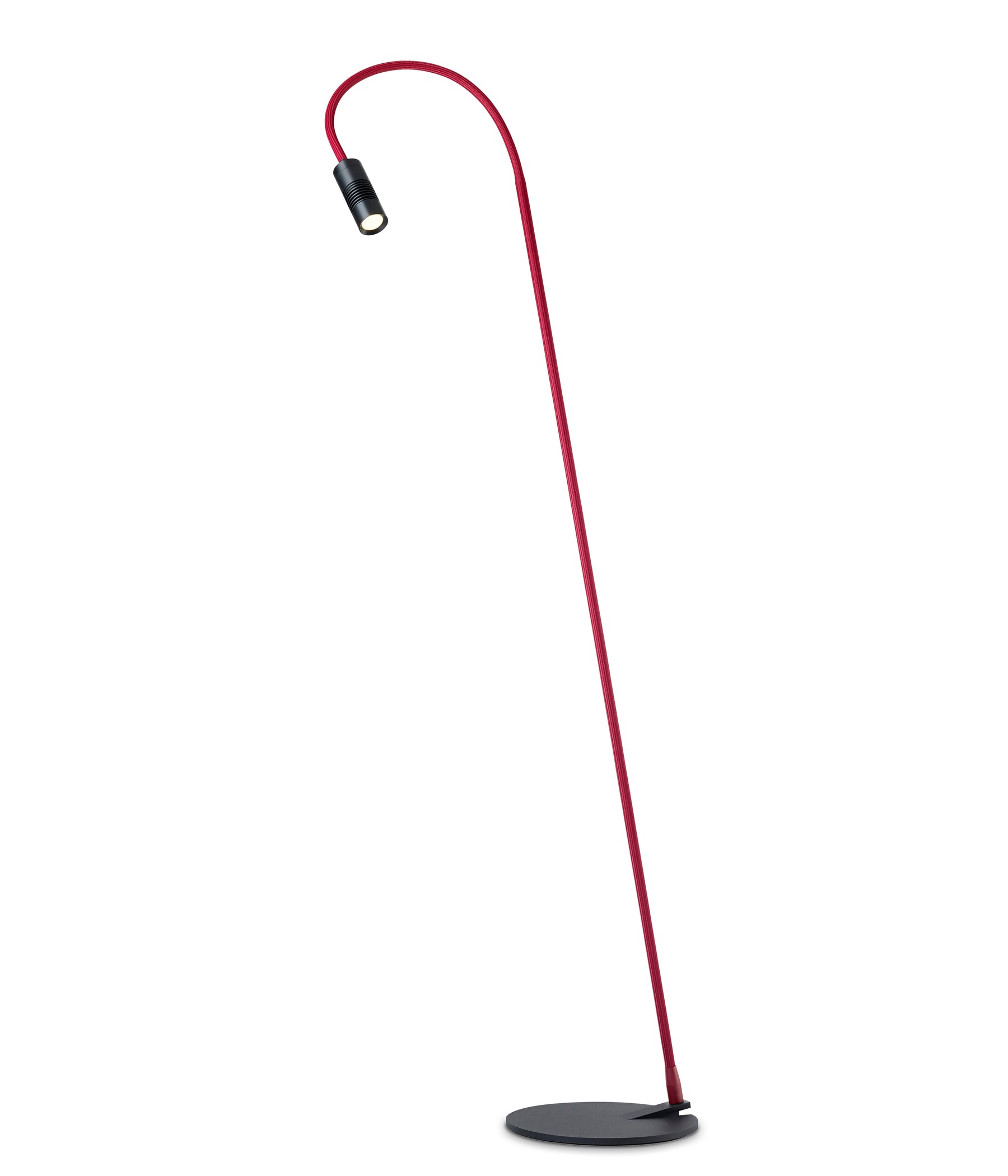 Oligo A little Bit Stehleuchte schwarz matt rot matt LED