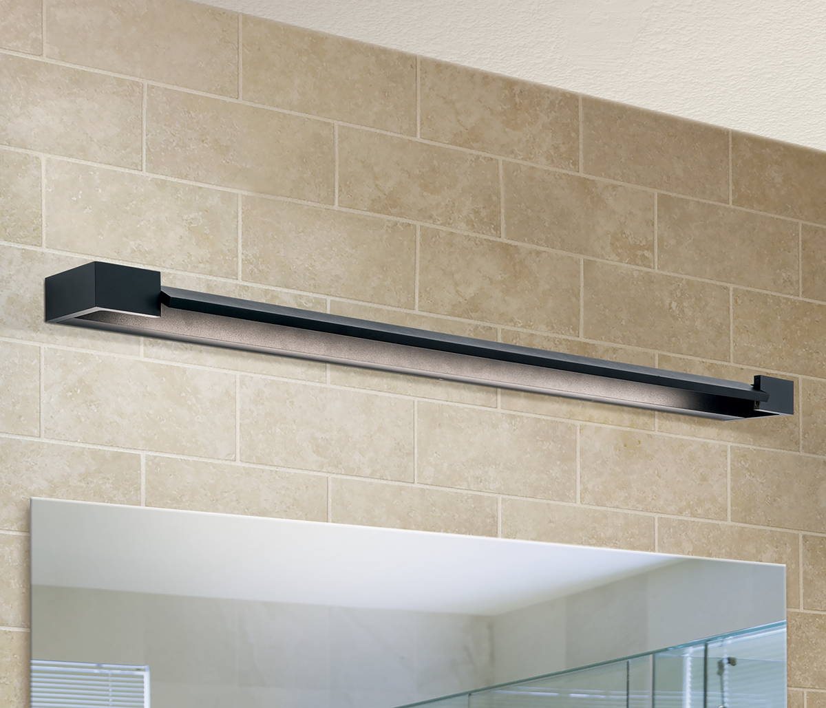 Orion Wandleuchte Marilyn schwarz 90 cm LED