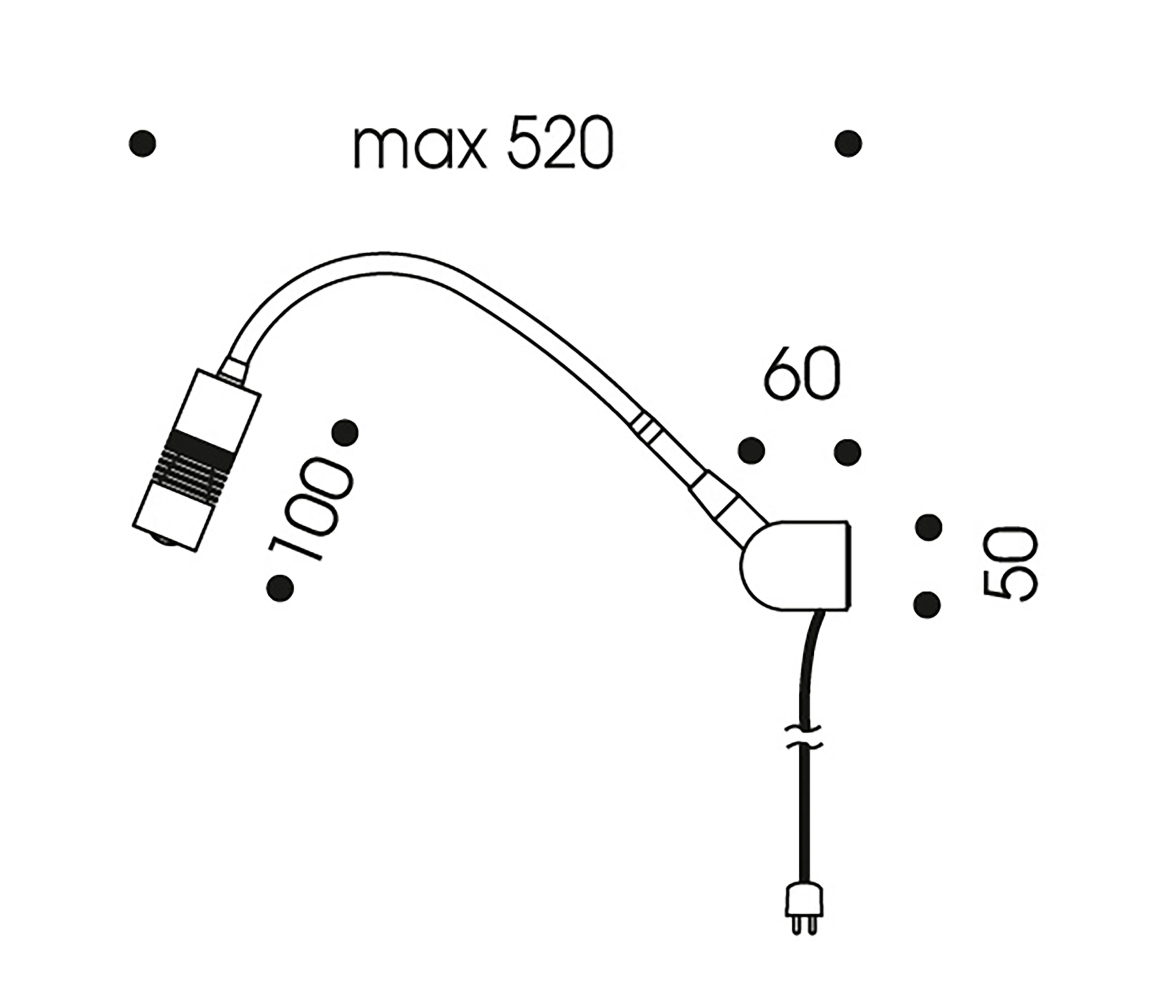 Oligo A little Bit Wandleuchte Aufbau LED
