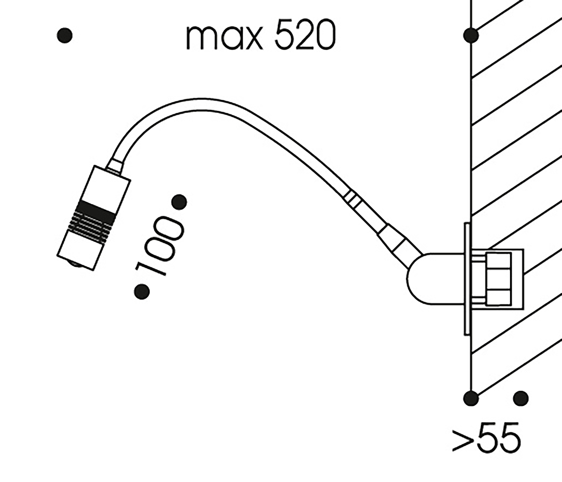 Oligo A little Bit Wandleuchte Einbau LED
