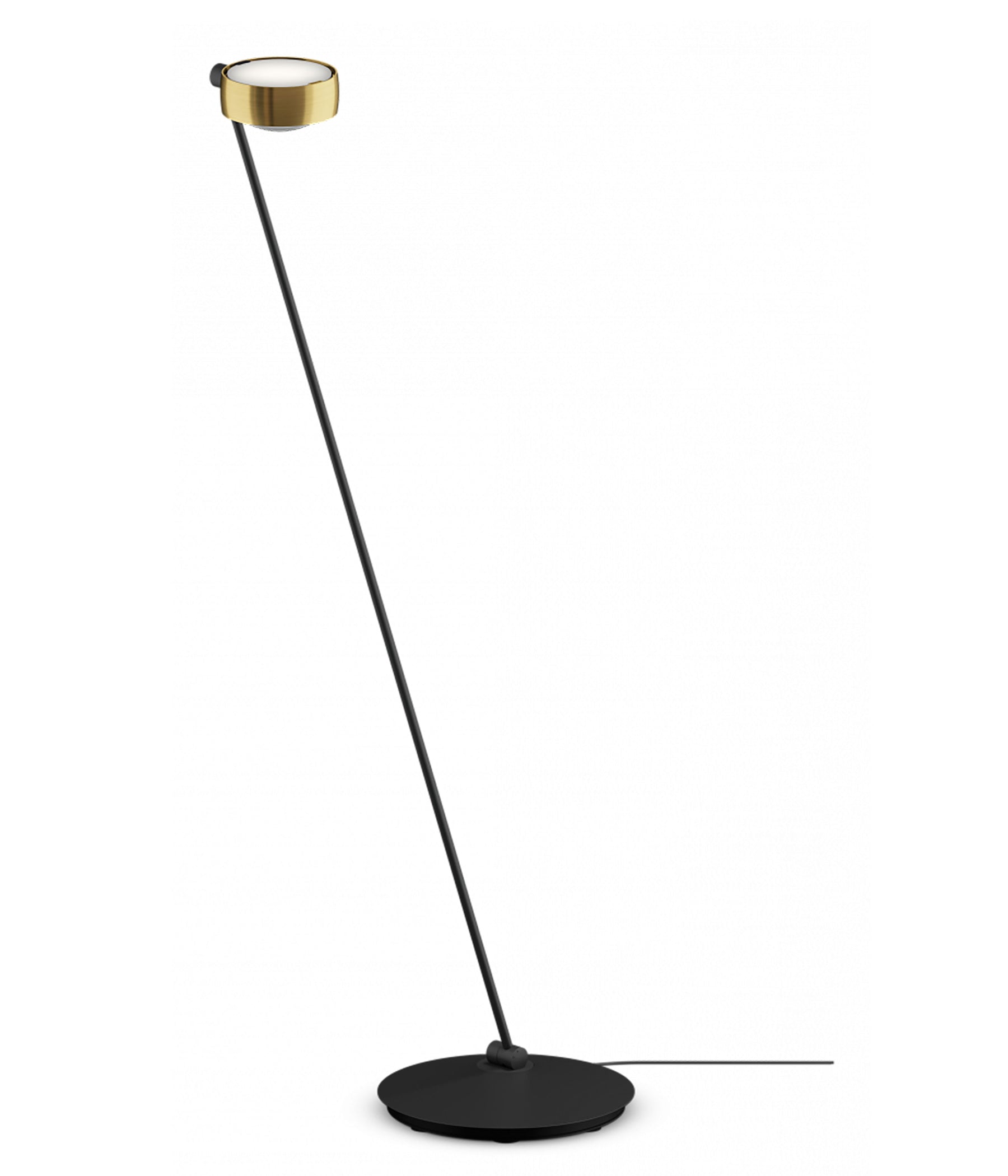 Occhio Sento lettura Stehleuchte 125 cm bronze schwarz matt rechts vom Objekt LED