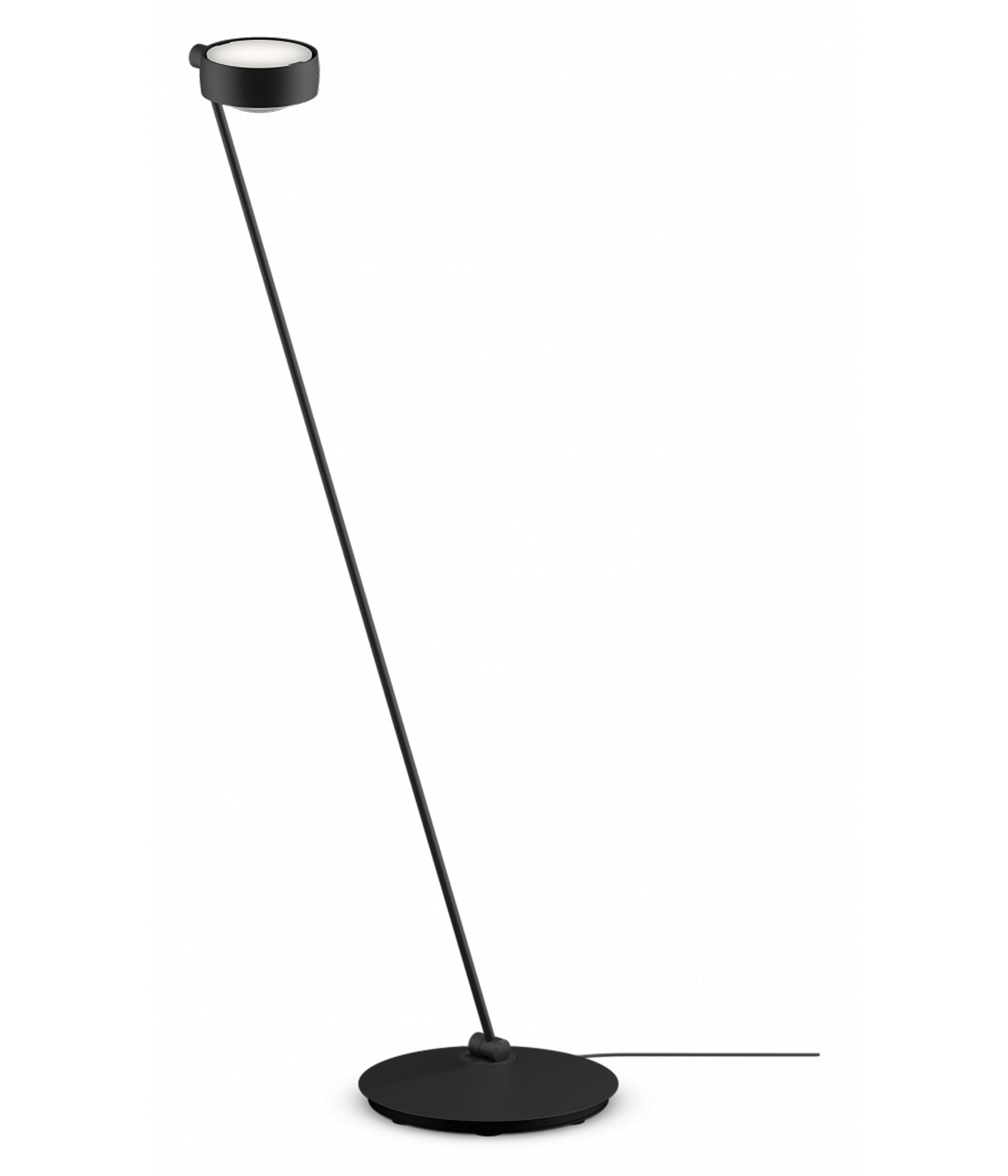 Occhio Sento lettura Stehleuchte 125 cm schwarz matt rechts vom Objekt LED
