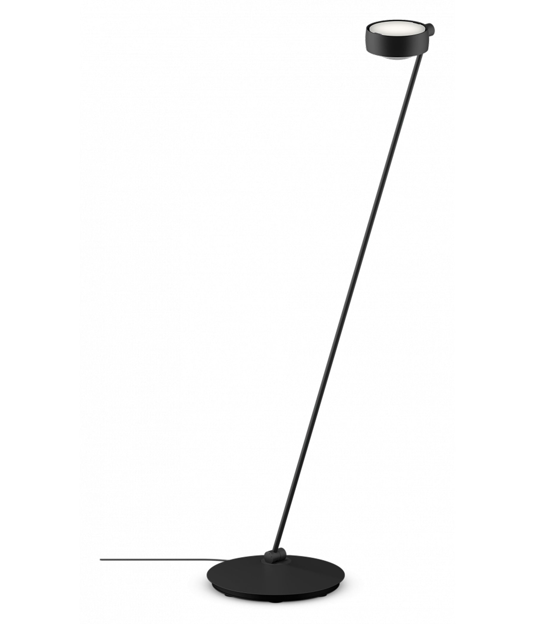 Occhio Sento lettura Stehleuchte 125 cm schwarz matt links vom Objekt LED