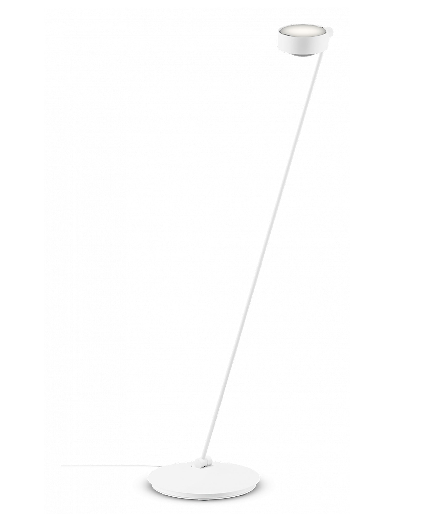 Occhio Sento lettura Stehleuchte 125 cm weiß matt links vom Objekt LED