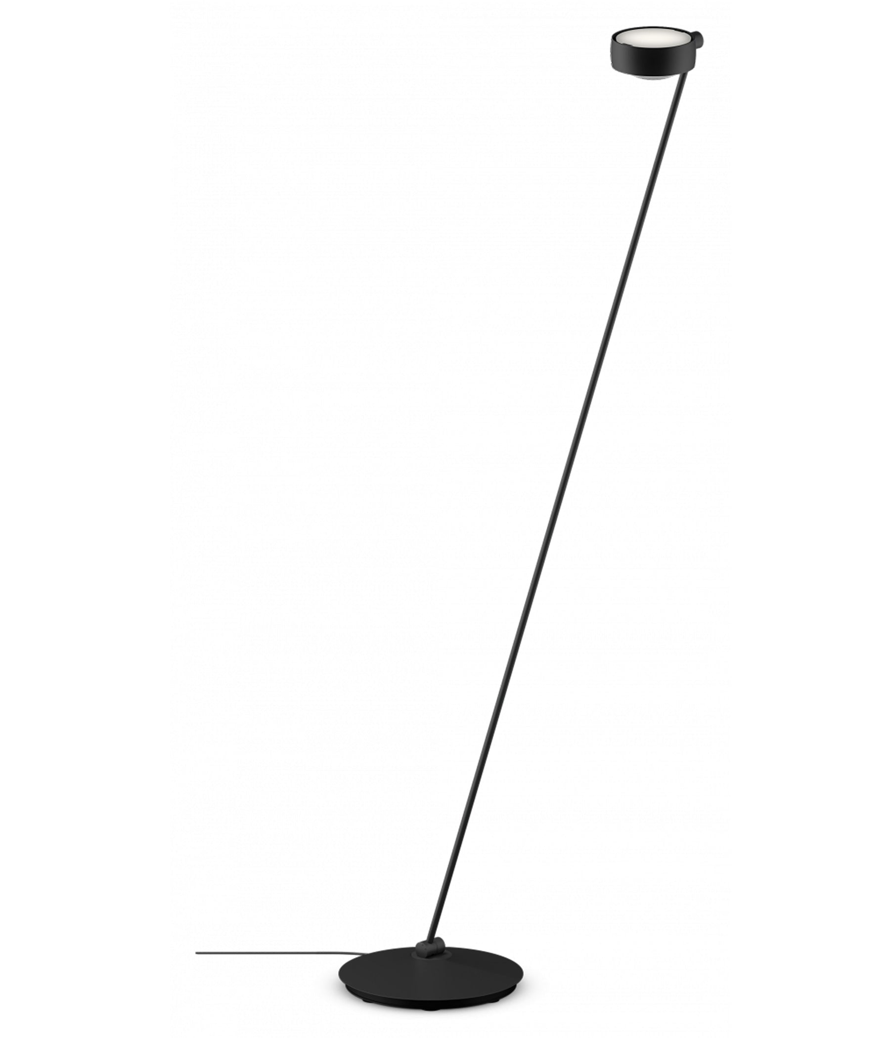 Occhio Sento lettura Stehleuchte 160 cm schwarz matt links vom Objekt LED