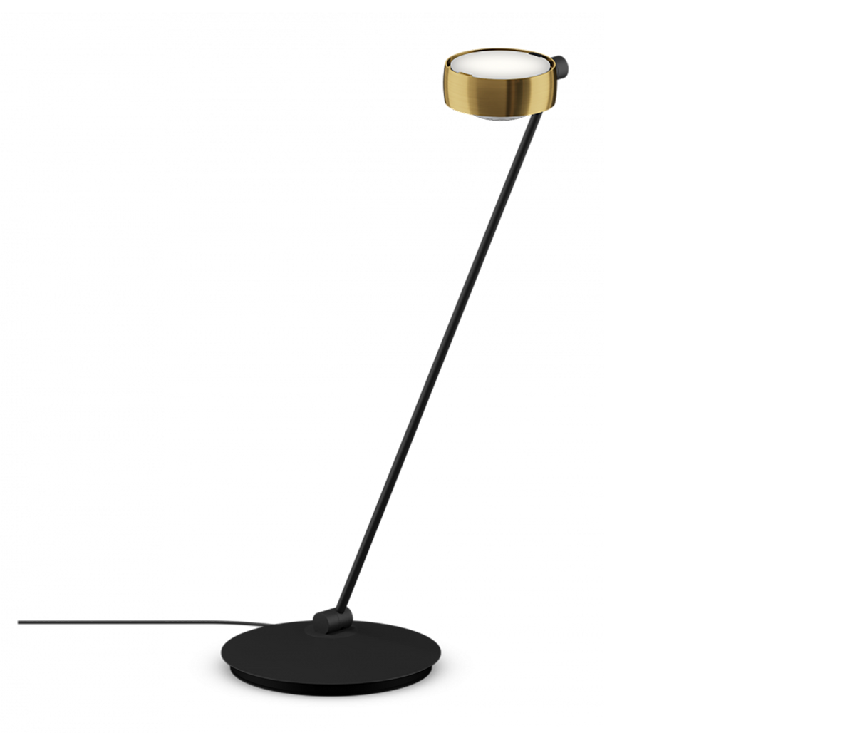 Occhio Sento tavolo Tischleuchte 80 cm bronze schwarz matt links vom Objekt LED