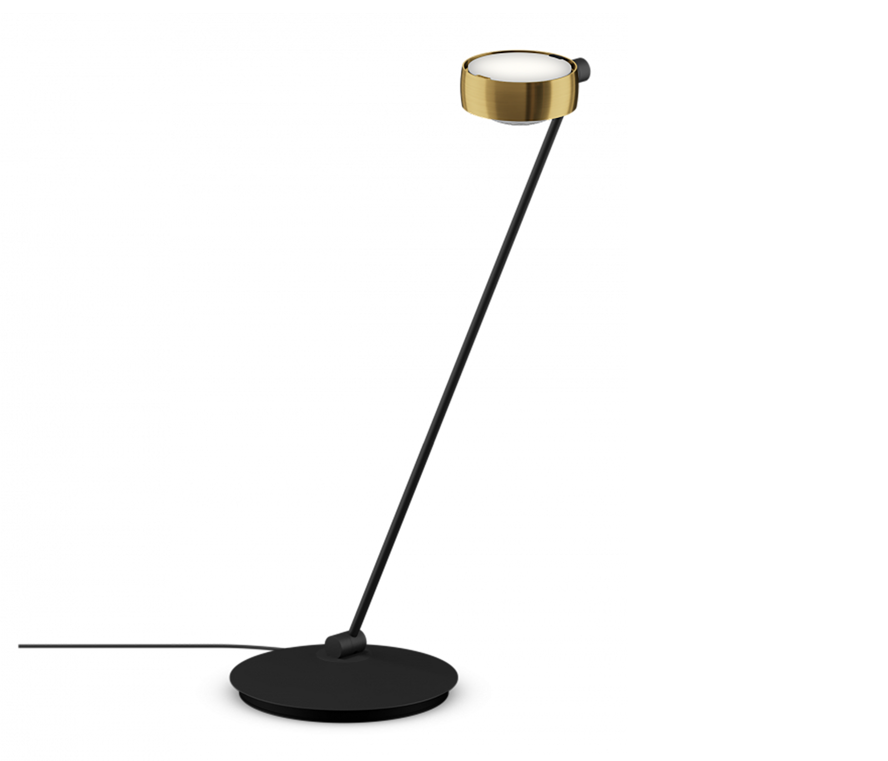 Occhio Sento tavolo Tischleuchte 80 cm bronze schwarz matt links vom Objekt LED