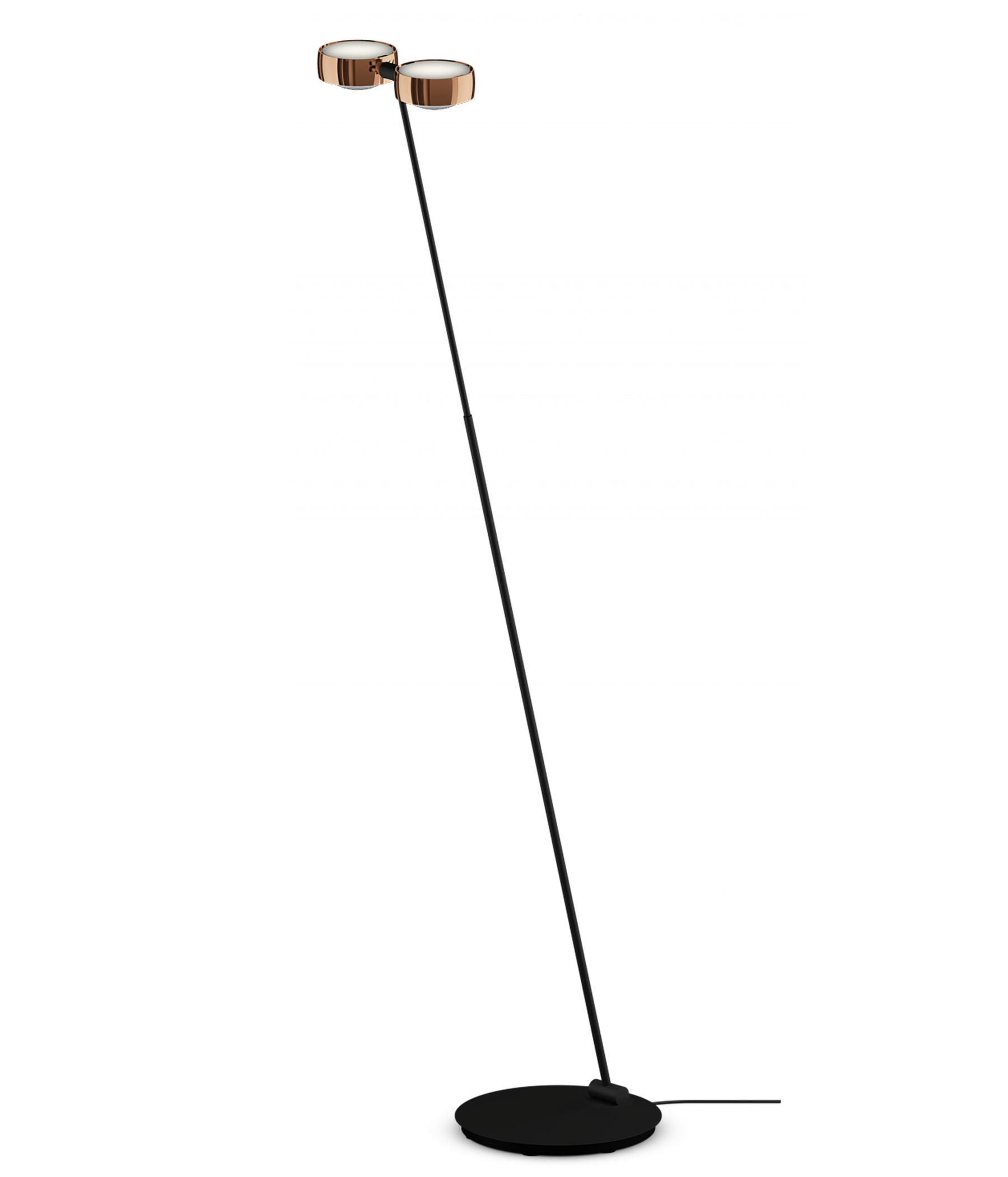 Occhio Sento terra Stehleuchte roségold schwarz matt LED