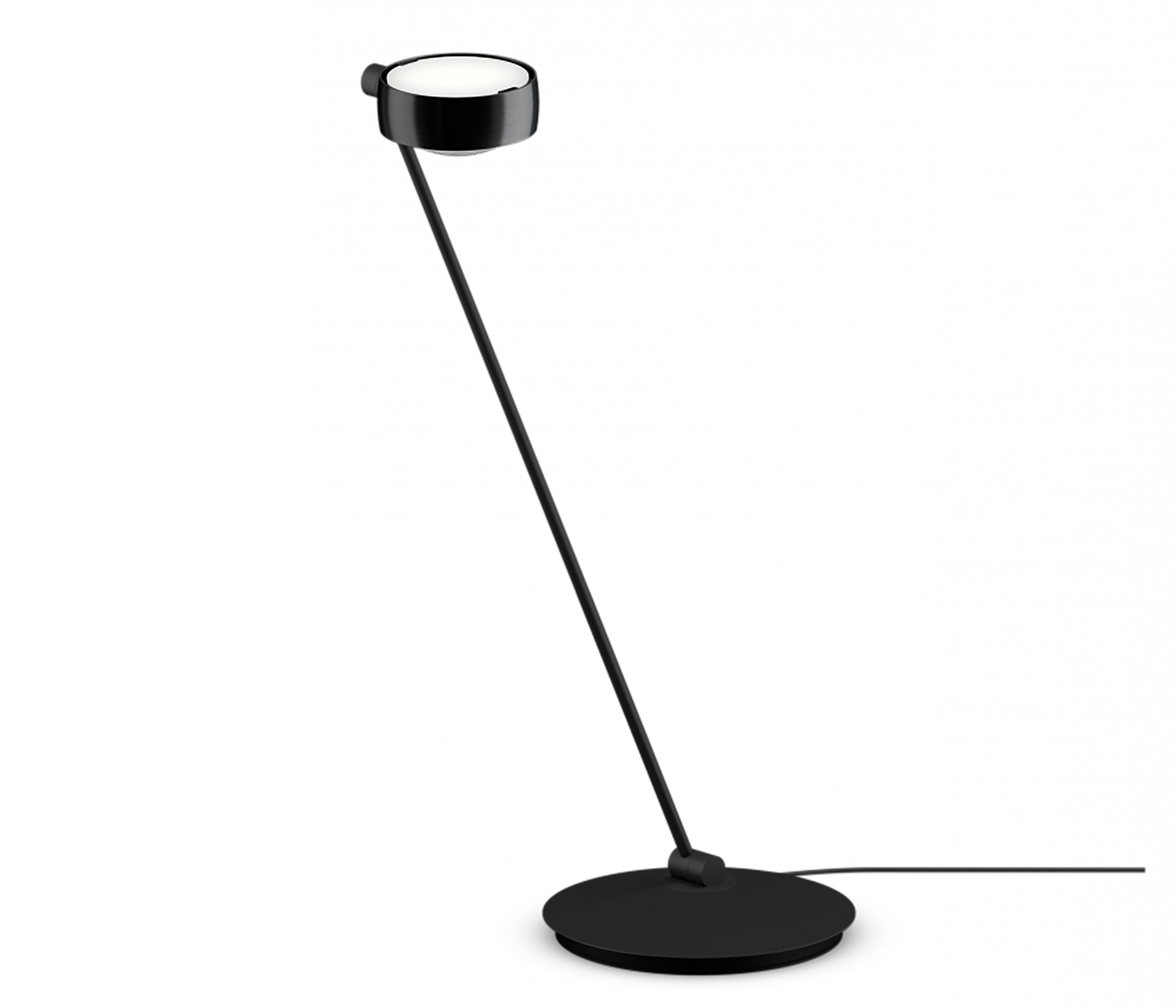 Occhio Sento tavolo Tischleuchte 80 cm blackphantom schwarz matt rechts vom Objekt LED
