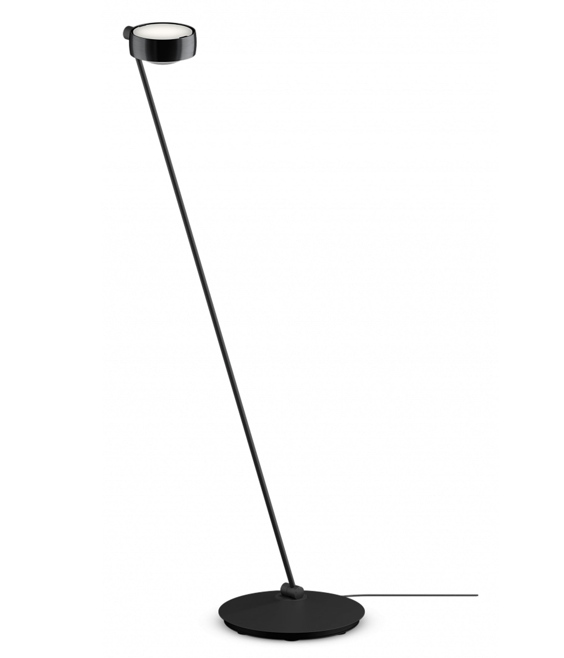 Occhio Sento lettura Stehleuchte 125 cm blackphantom schwarz matt rechts vom Objekt LED