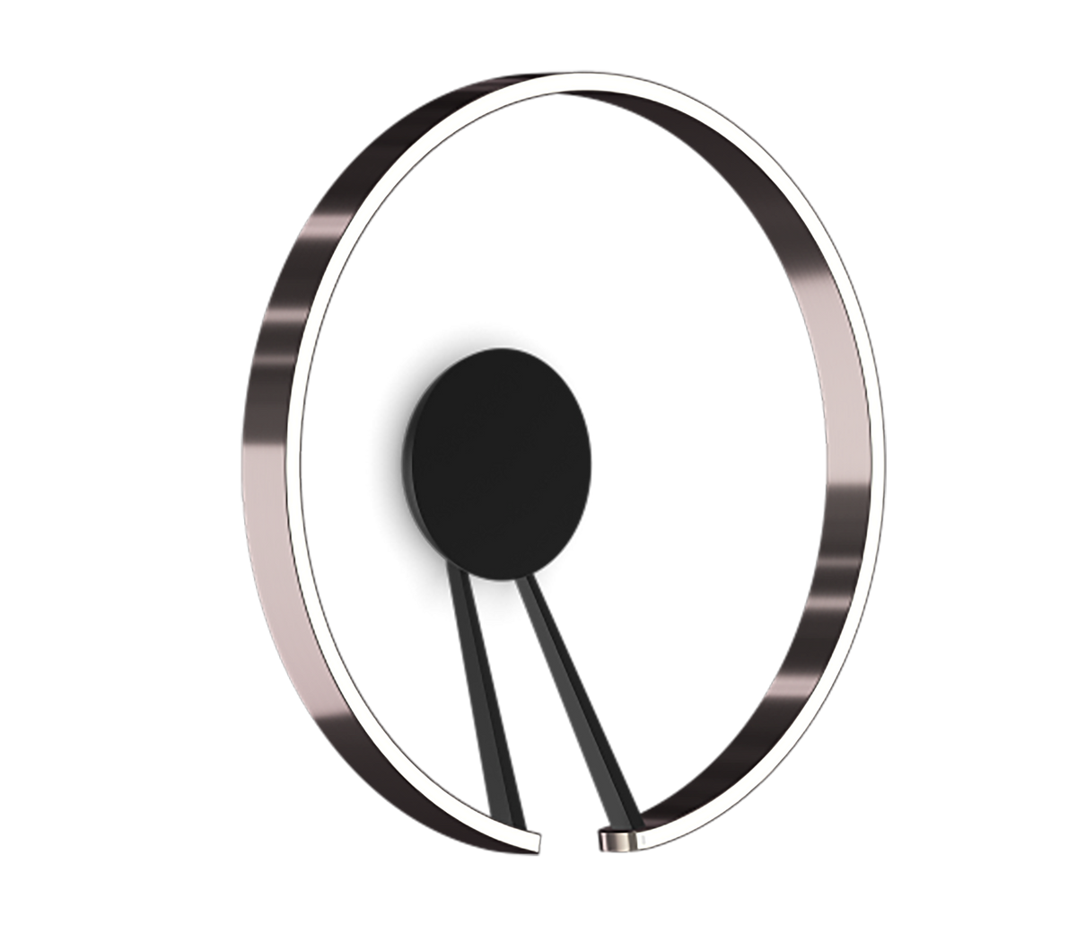 Occhio Mito aura 60 up Wandleuchte phantom schwarz matt LED