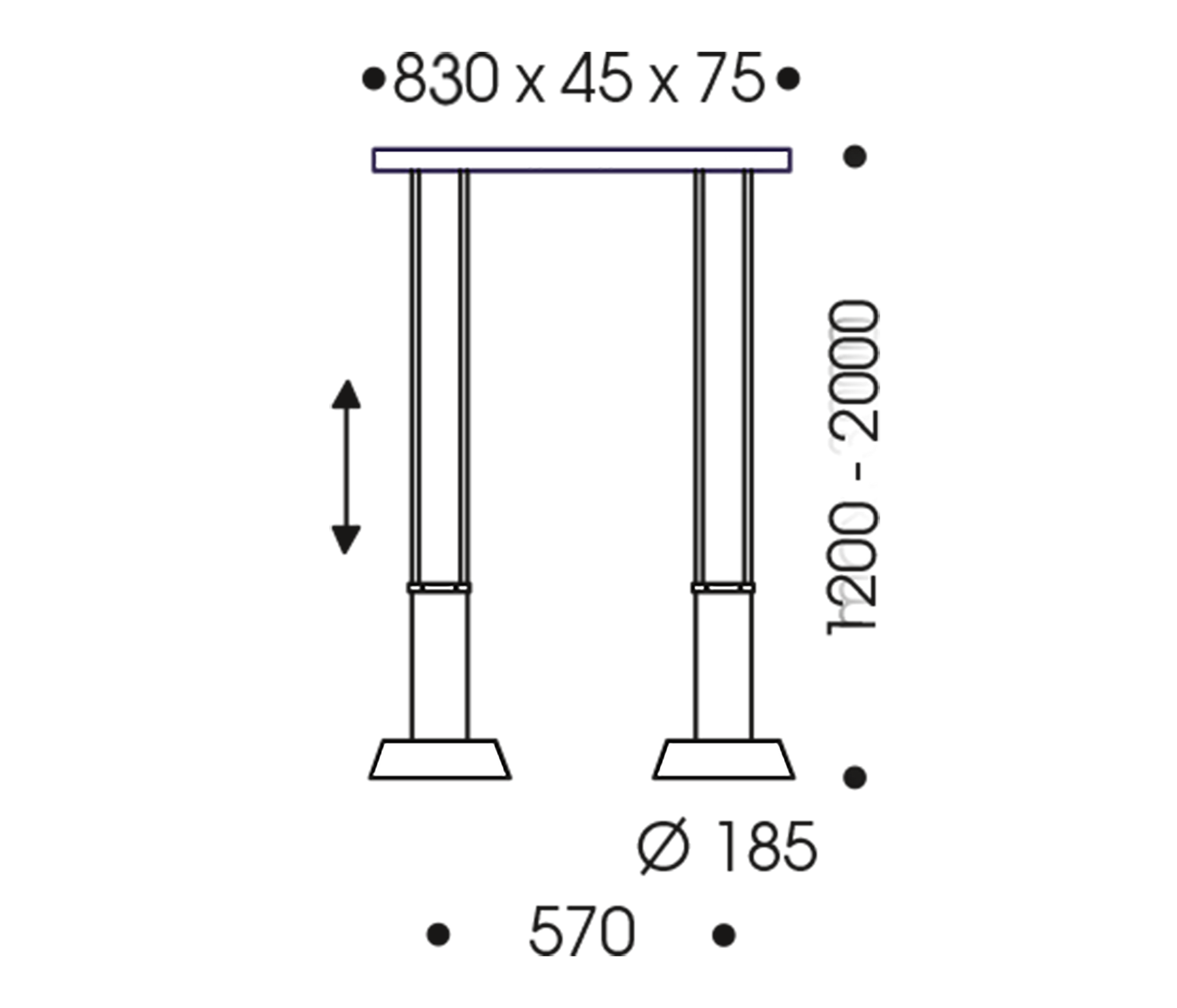 Oligo Glance Pendelleuchte LED 2-flammig
