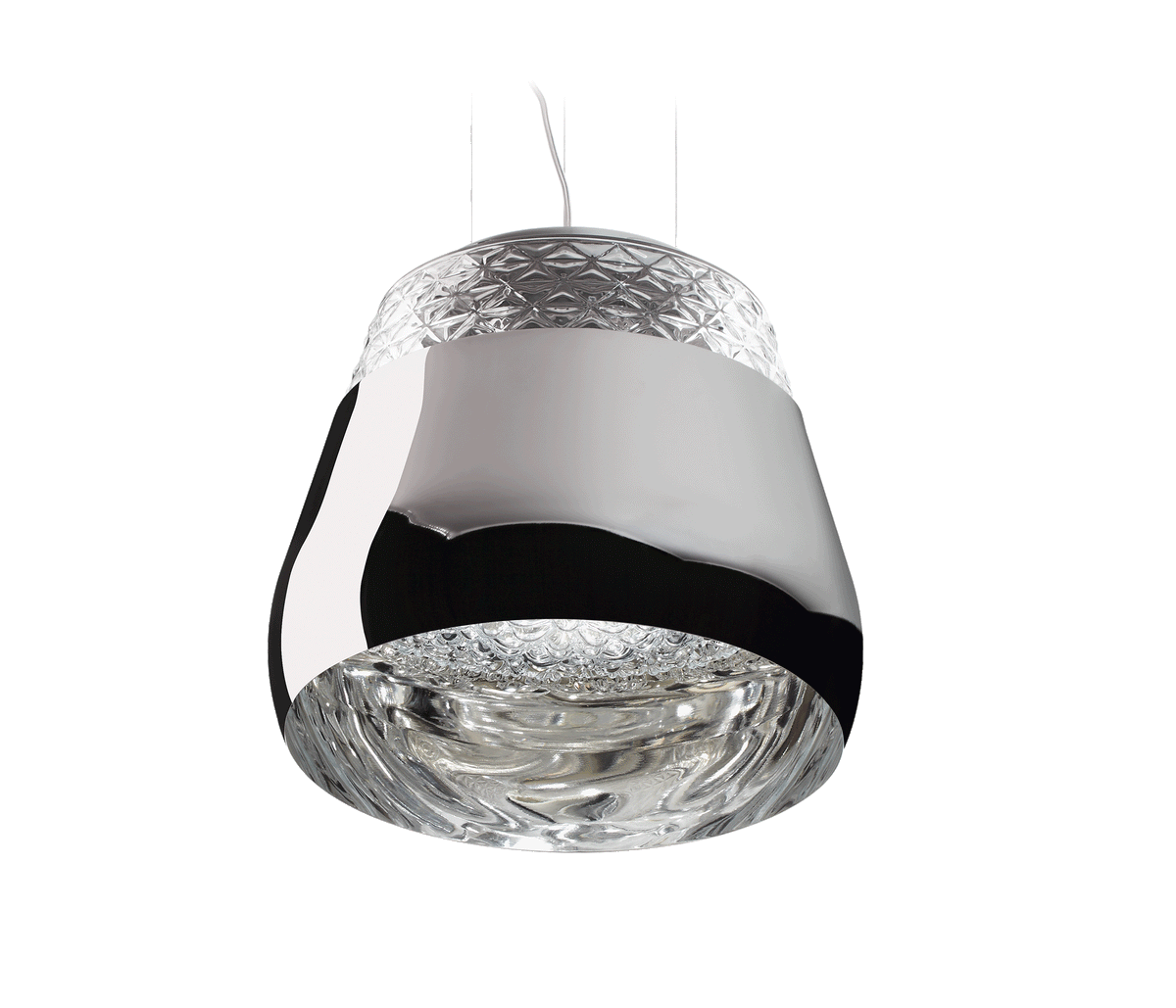 Moooi Valentine Pendelleuchte Silber klein