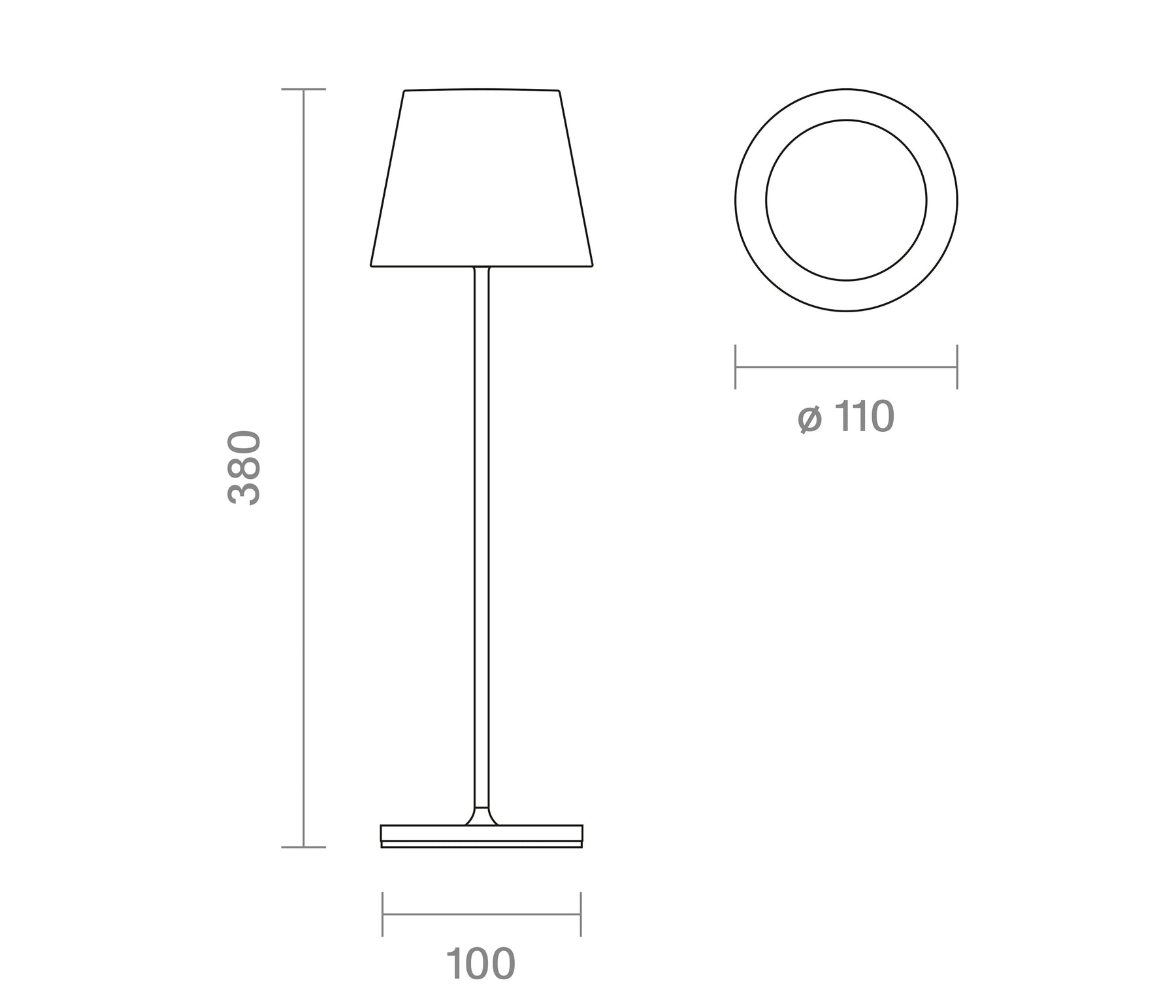 Sigor Nuindie Akku-Tischleuchte LED silber