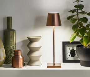 Sigor Nuindie Akku-Tischleuchte LED bronze Wohnzimmer