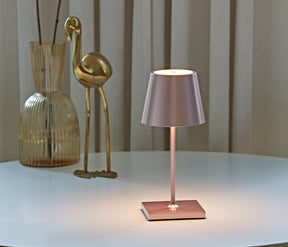 Sigor Nuindie Mini Akku-Tischleuchte LED rosegold Wohnzimmer