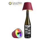 Sompex TOP 2.0 Akku-Flaschenleuchte LED bordeaux