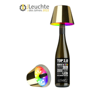 Sompex TOP 2.0 Akku-Flaschenleuchte LED gold