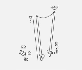 IP44.DE cherry bubbls canes Tischhalterung