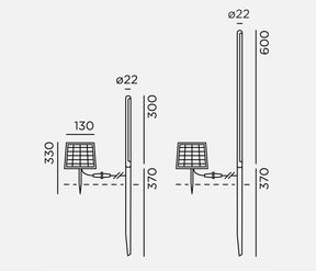 IP44.DE kal solar Pollerleuchte LED