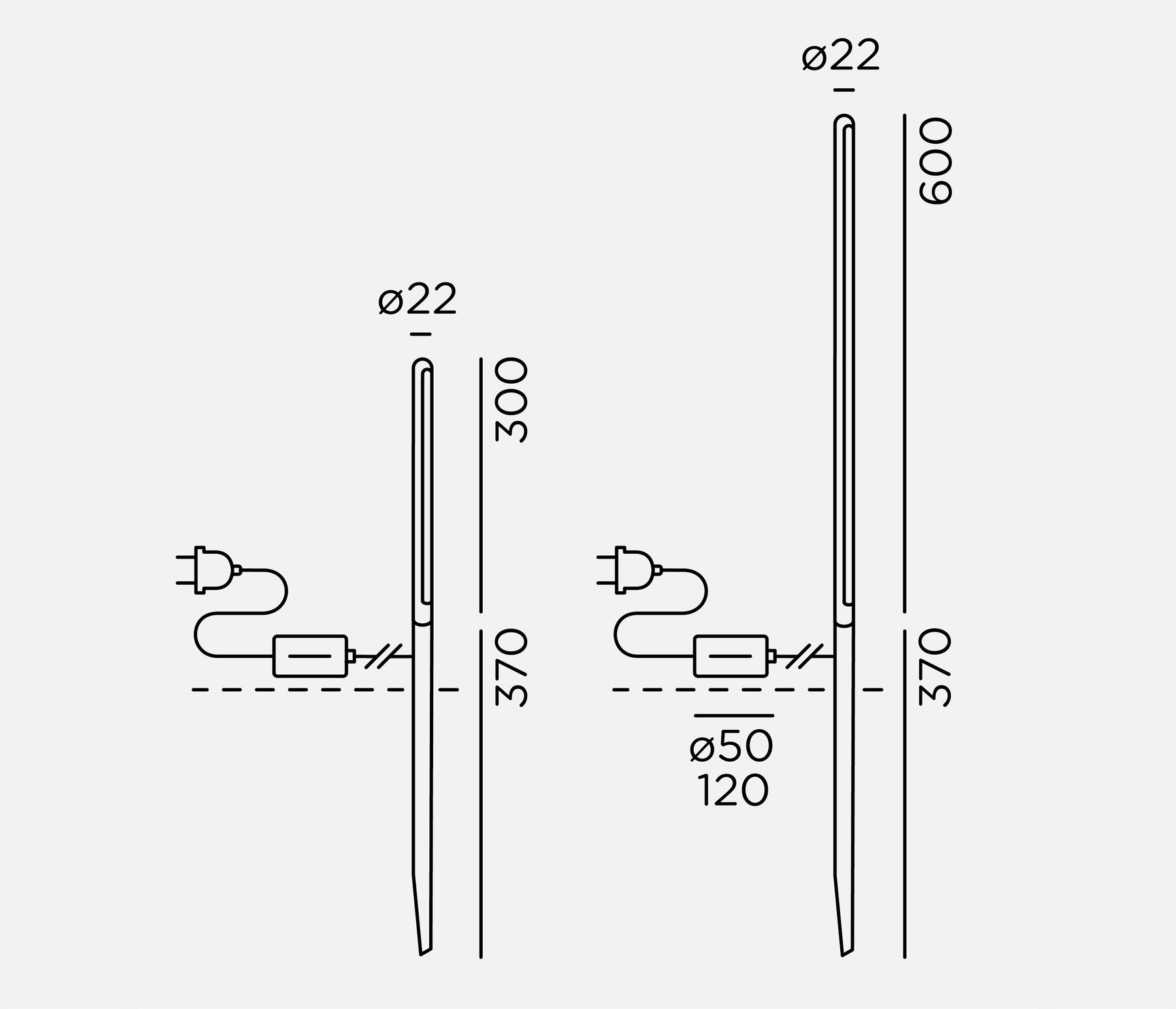 IP44.DE kal Pollerleuchte LED