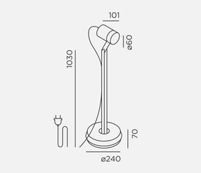 IP44.DE piek lettura Stehleuchte LED