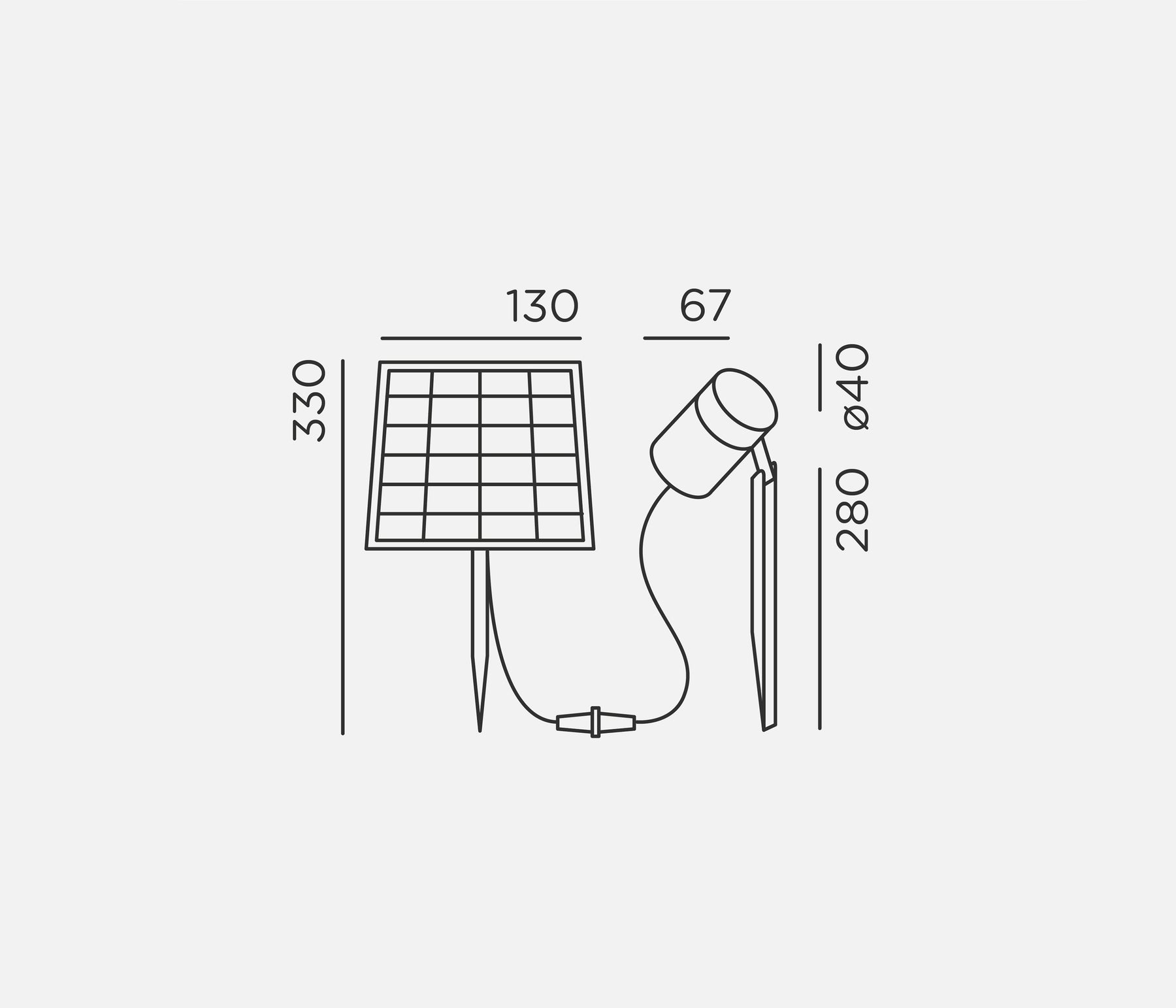 IP44.DE piek mini solar Strahler LED