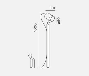 IP44.DE piek Strahler LED 100 cm