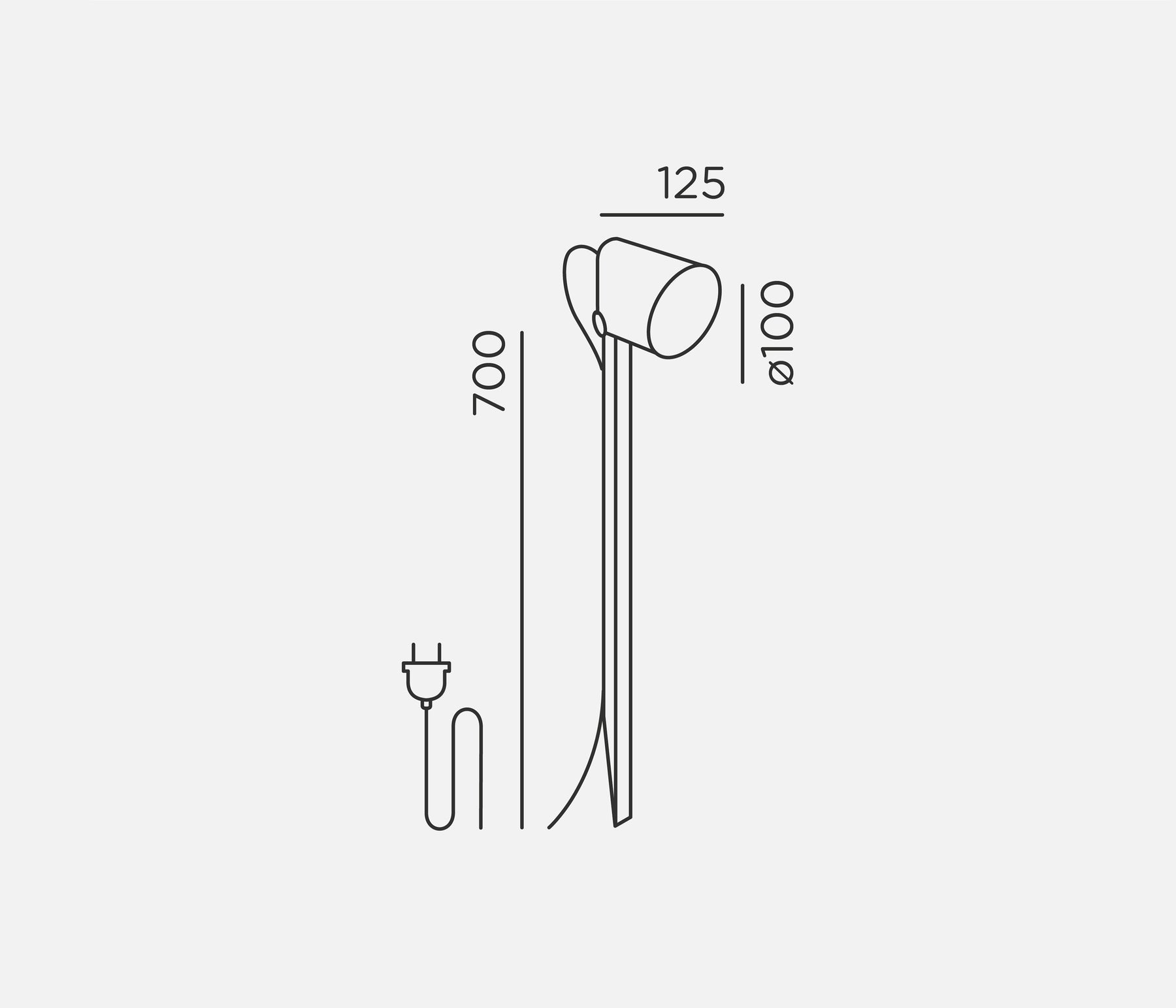 IP44.DE stic spike Strahler LED 70 cm