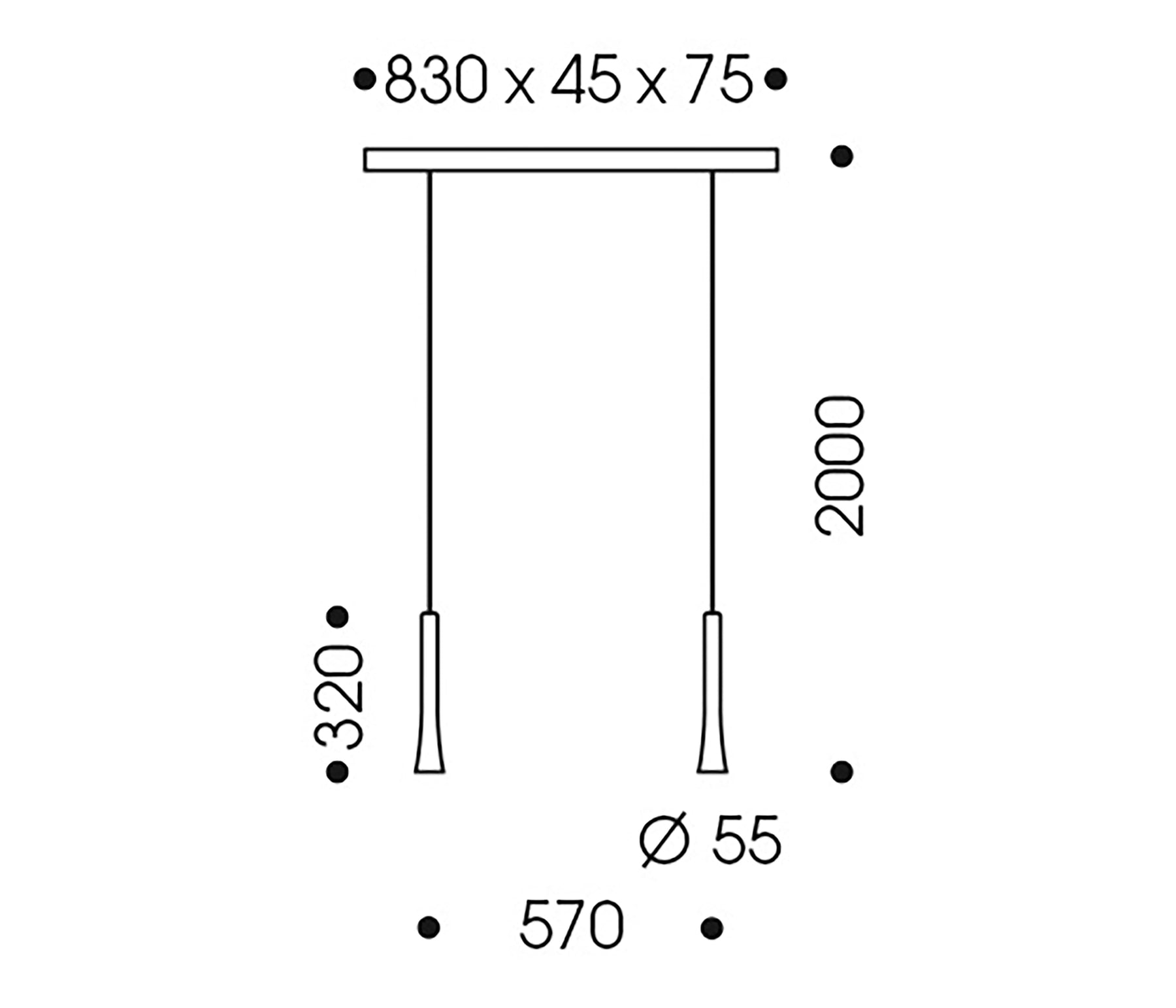 Oligo Rio Pendelleuchte LED