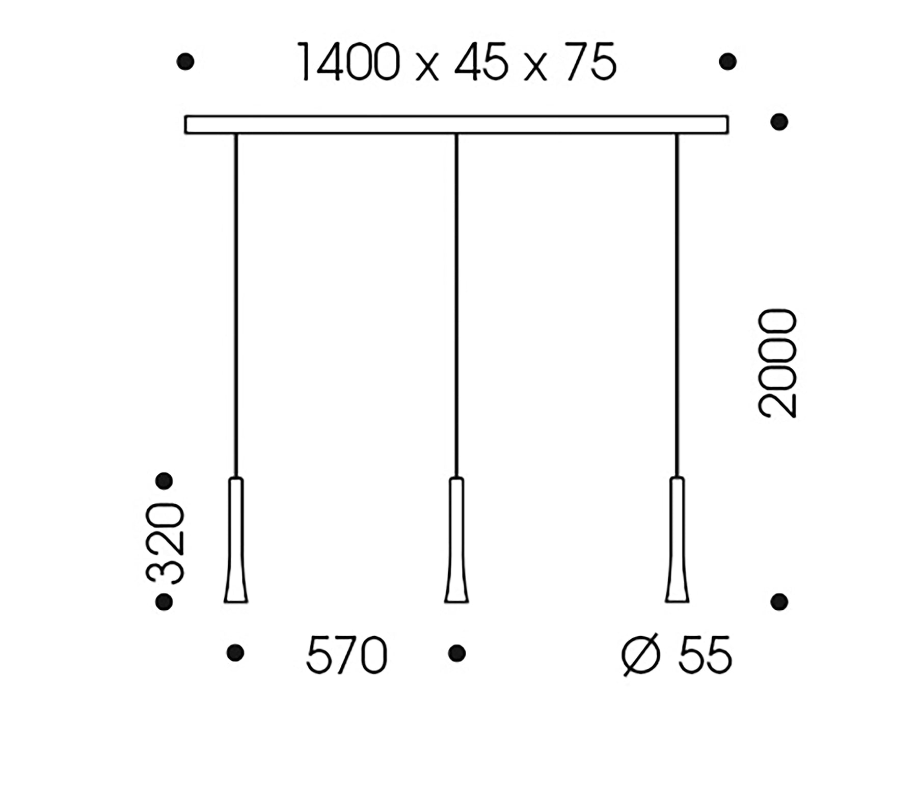 Oligo Rio Pendelleuchte LED