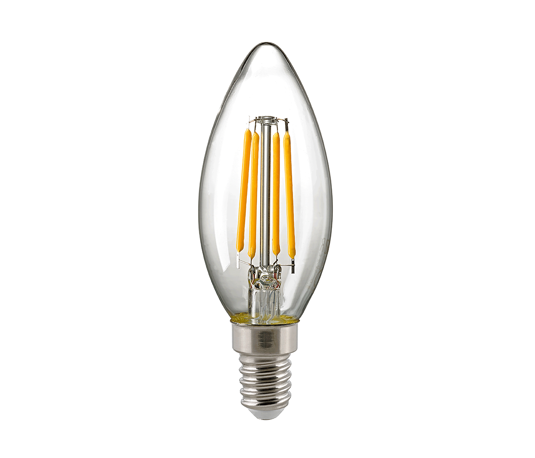 Sigor LED Kerzenlampe Filament Klar 2,5 W E14