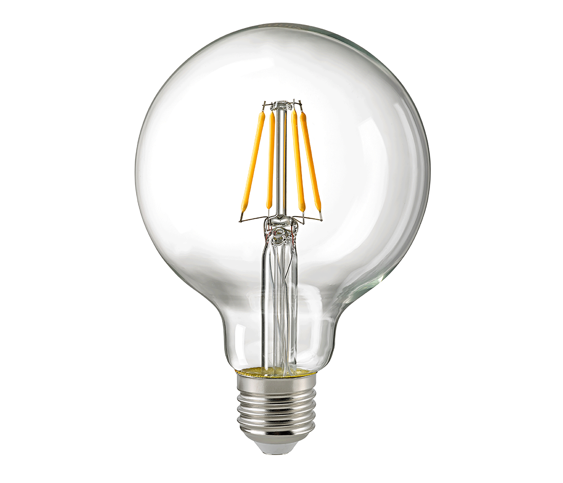Sigor LED Globelampe Filament 95 mm Klar 7 W E27
