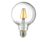 Sigor LED Globelampe Filament 95 mm Klar 9 W E27