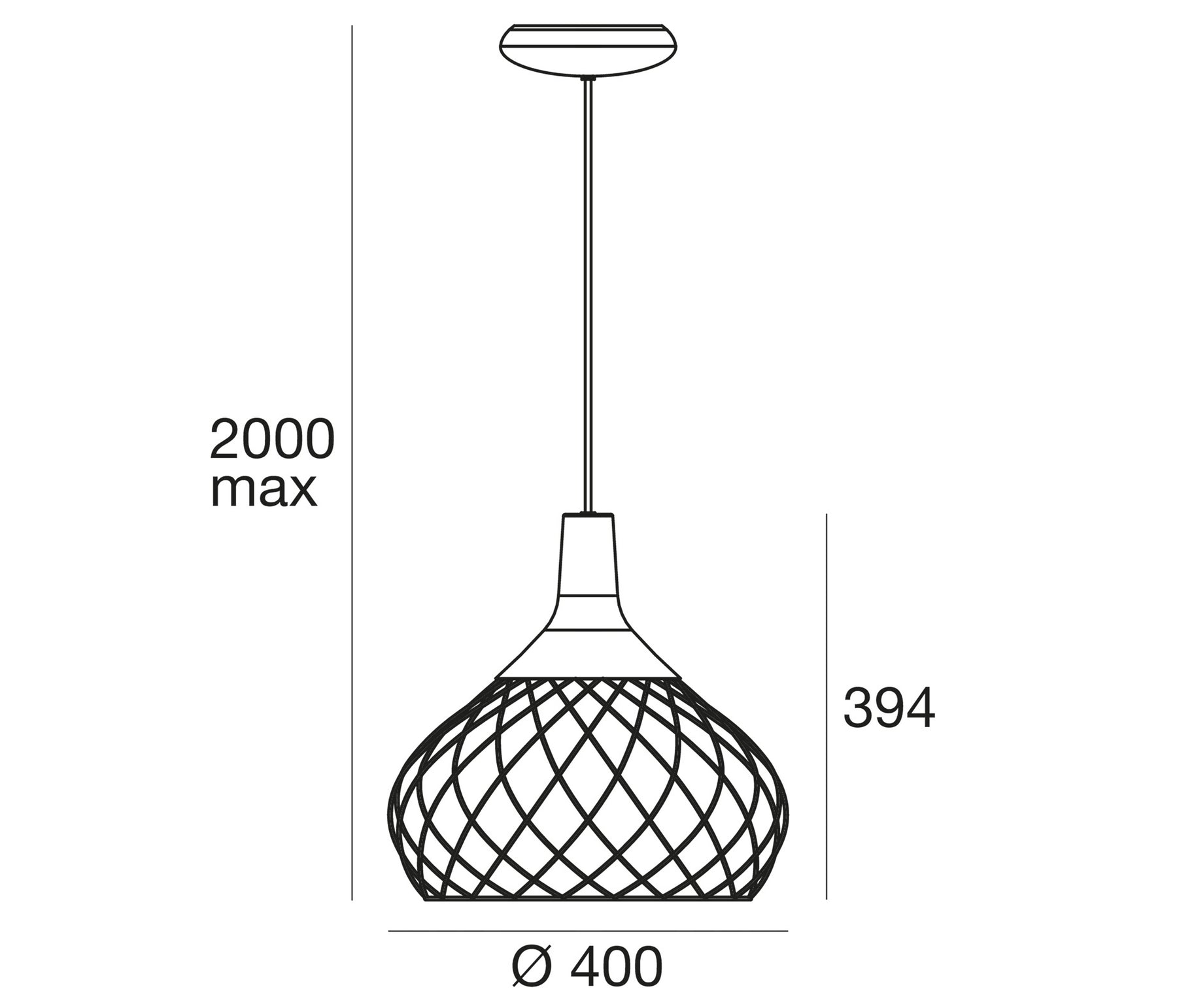 Stilnovo - Linea Light Mongolfier Pendelleuchte LED schwarz Ø40 cm