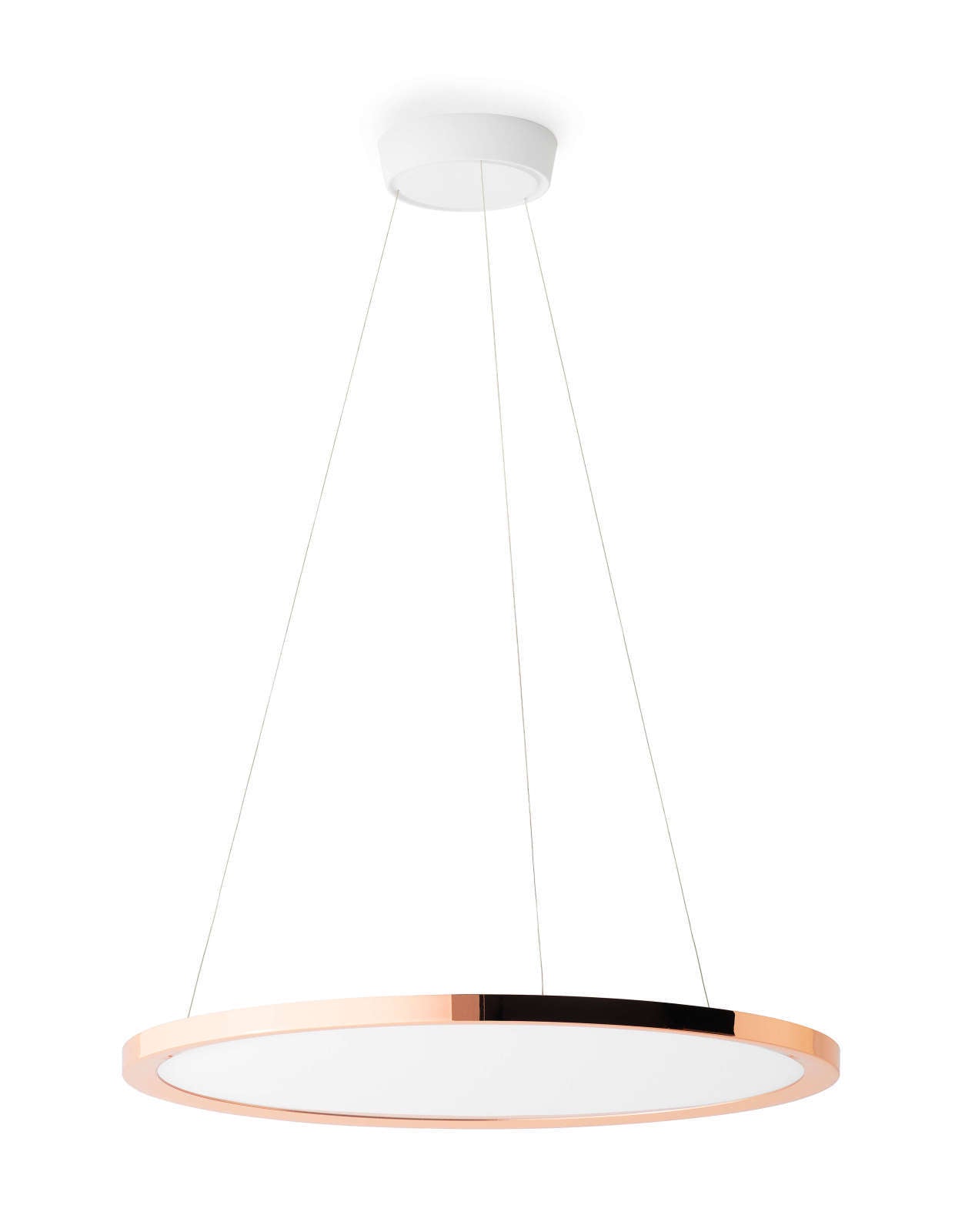 Stilnovo - Linea Light Hinomaru Ø 67 cm Pendelleuchte roségold LED
