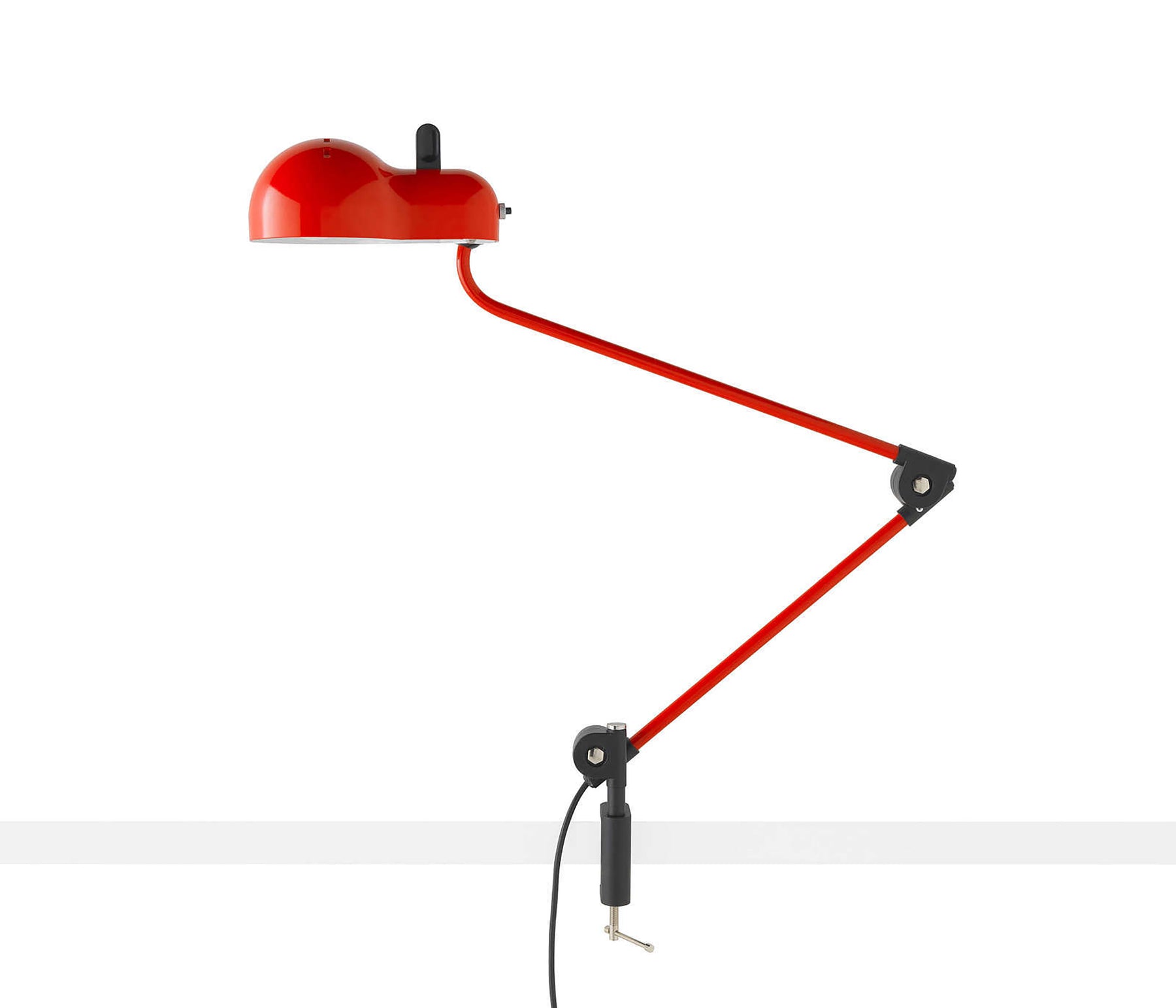Stilnovo - Linea Light Topo Schreibtischleuchte rot Schraubklemme
